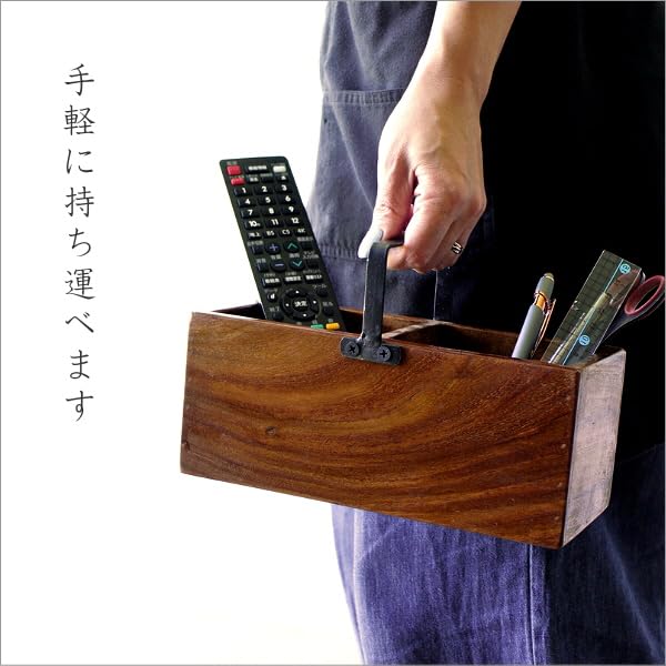Amazon.co.jp: リモコンラック 木製 おしゃれ ペン立て 鉛筆立て 卓上