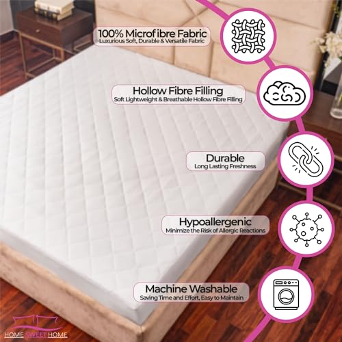 Sábana de cama de algodón blanco transpirable para cama matrimonio grande 4