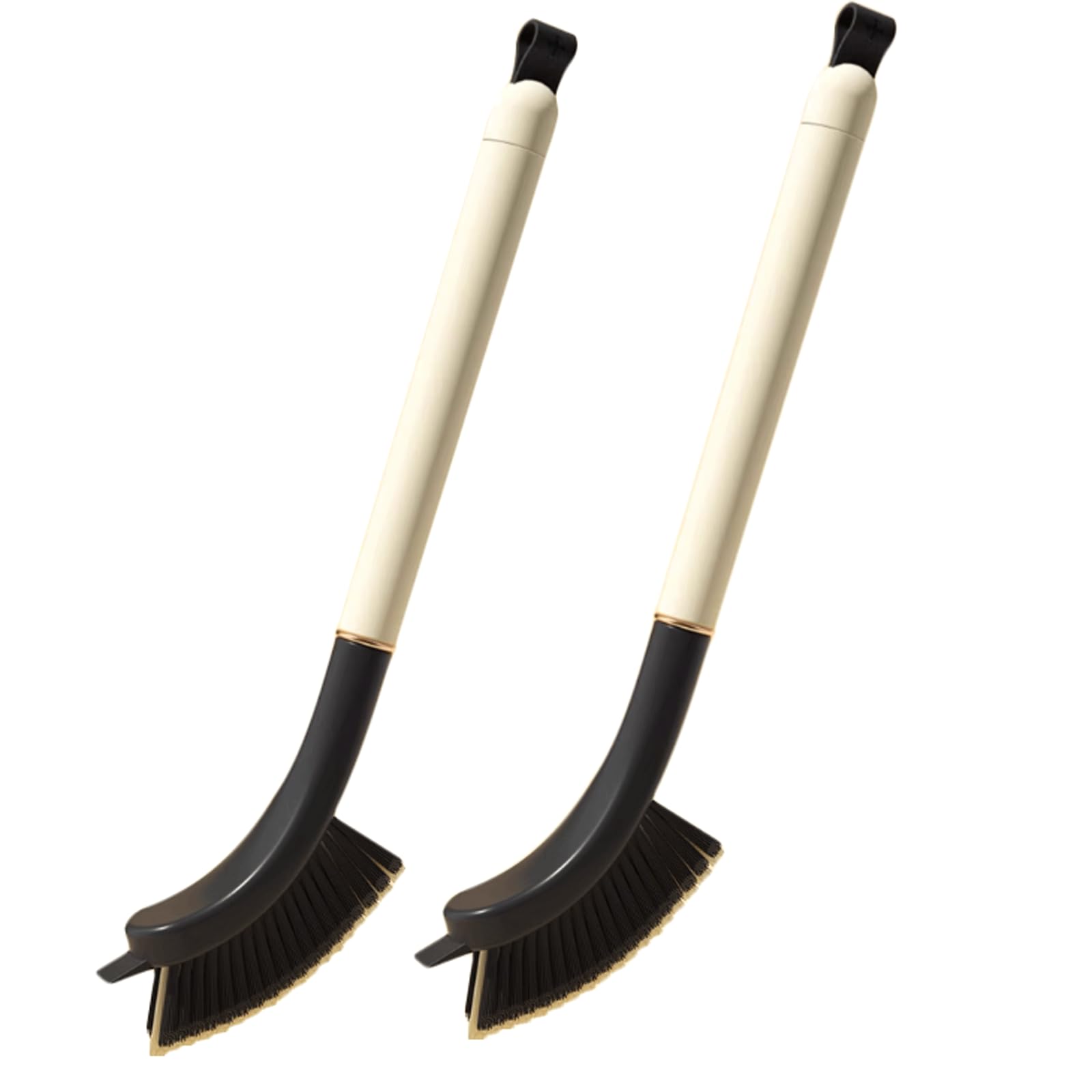 Juego de cepillos de Limpieza Paquete de 2 uds. De cepillos de Limpieza Largos, artefacto de Limpieza, Cepillo de cerdas duras con Ranura para Suelo para Esquina Muerta, fregado de baño e Inodoro