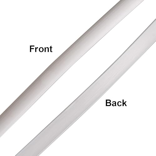 Miniatura 34 de Queenbox Ratán sintético plano de 0.3 pulgadas x 196 pies (196.9 ft), materiales de reparación de ratán de polietileno de plástico de 0.315 in