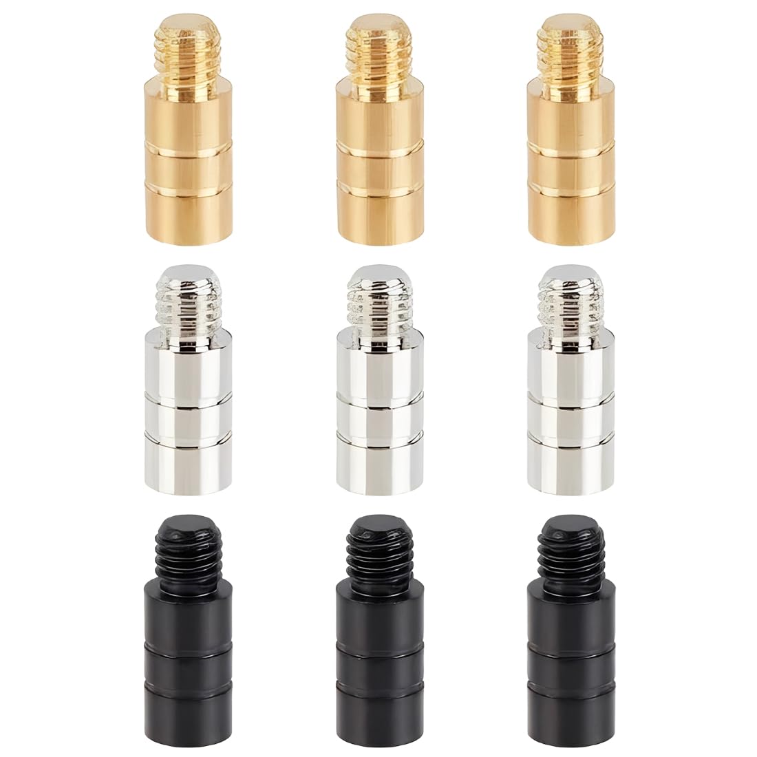 9 pièces Kit d'outils de fléchettes en laiton, accessoires de contrepoids pour fléchette, poids en 3 couleurs, 2g