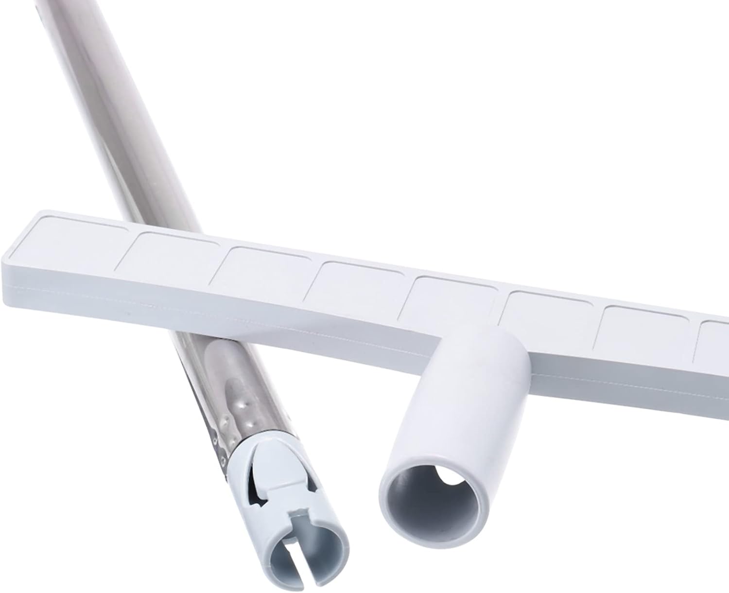 PATIKIL 32" Handheld Adjustable Sign Holder Airport Pick Up Sign Poster Holder Tour Guide Sign Holder Sign Stake Pole Stainless Steel, Silver