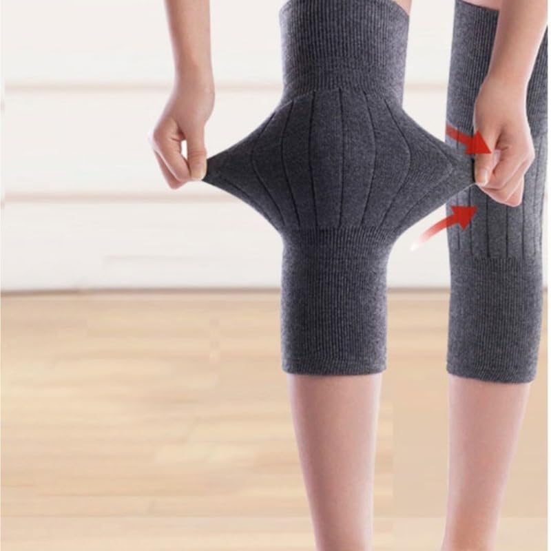 Wool Knee Pads Warm Cold Protection Lengthened Middle-aged and Elderly