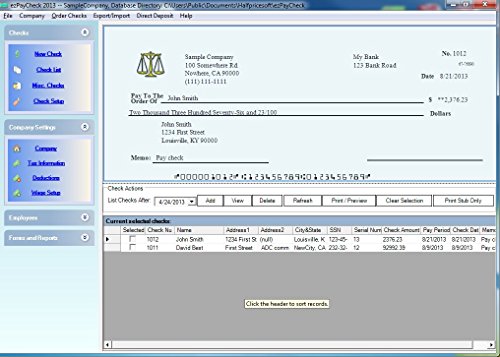 Halfpricesoft 20170003 2024 Ezpaycheck Payroll Software thumb #5
