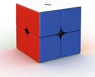 مكعب سرعة عالي الثبات بدون ملصقات من ارتلابيل - نمط 2×2×2 متعدد الألوان، طفل