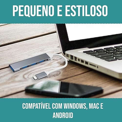 HUBONIC Hub Usb 3.0 4 Portas Usb 3.0 Adaptador Usb 5 Gbps liga de alumínio Portátil Para Periféricos