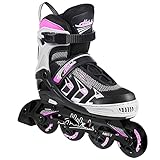 Hikole Adjustable Inline Skates for Kids and Adults, Outdoor Roller Fitness Blades for Men and Women, Beginner Roller Skates for Girls and Boys