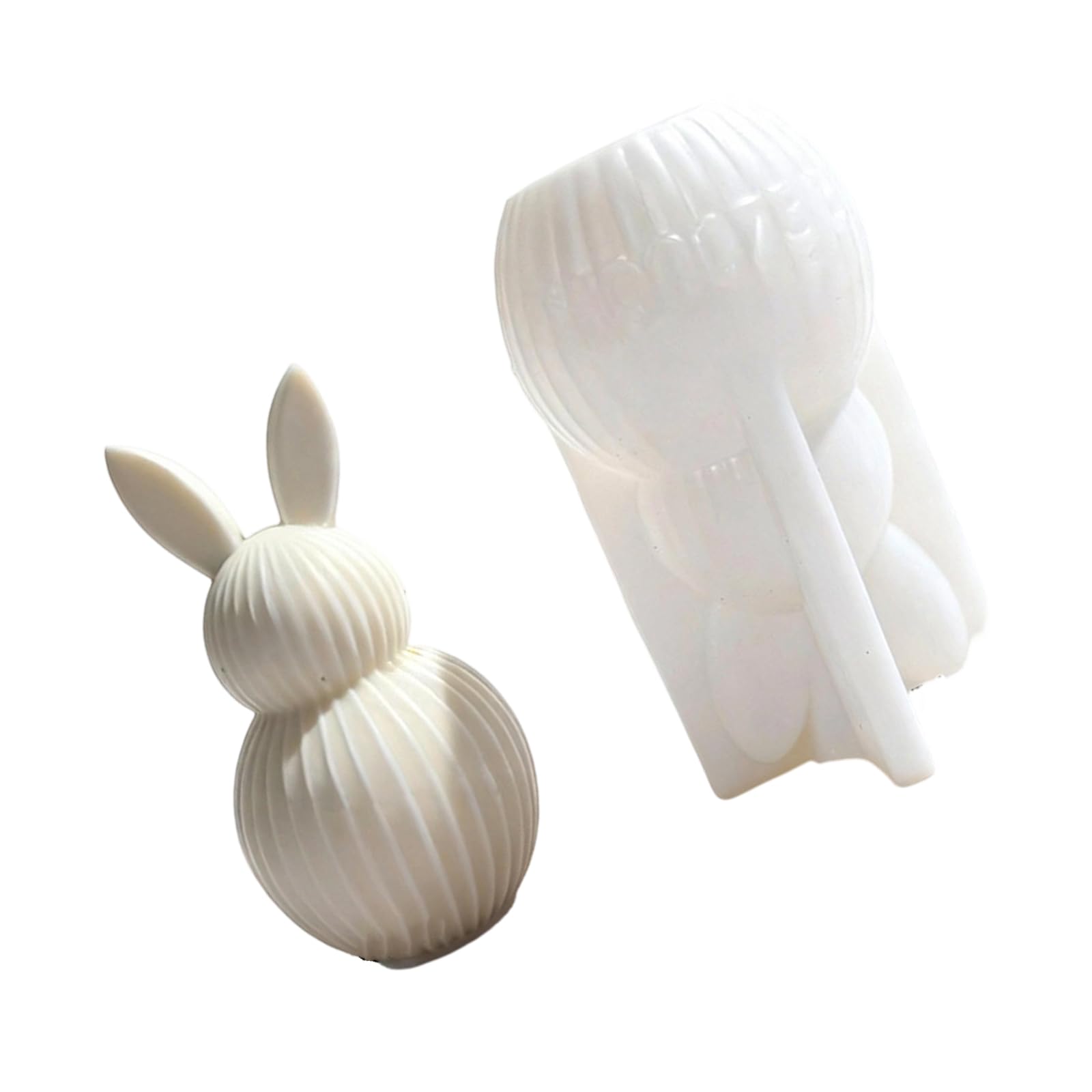 Kalttoy Food Grade Easter Craft Featuring Striped Rabbitss Safe for Making Decor Home Decoration Easters Rabbits