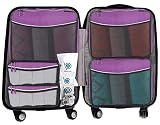 Bago Packing Cubes for Suitcases & Travel Bags - 8Pcs Luggage & Suitcase Organizer Bags Set - Compre