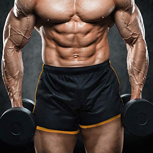 Aimpact Mens Short Mesh Athletic Shorts 3 Inch Inseam Workout Training Shorts Grey M #TOP3