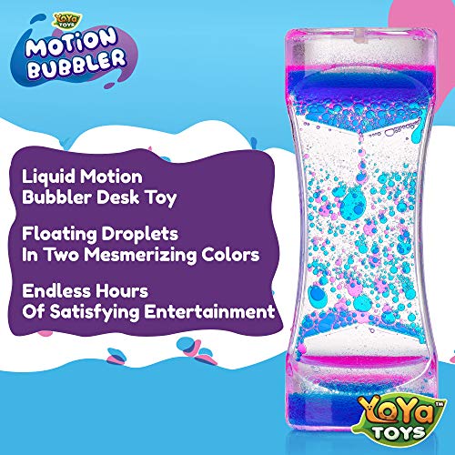 YoYa-Toys-Liquid-Motion-Bubbler-for-Kids-and-Adults-Hourglass-Liquid-Bubbler-or-Timer-for-Sensory-Play-Fidget-Toy-and-Stress-Management-Cool-Desk-Decor