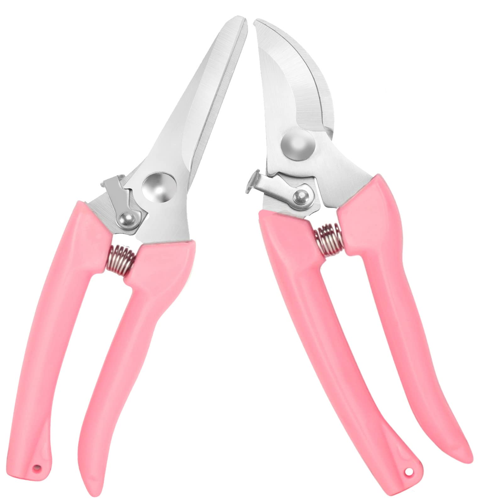 Premium garden shears, meperez pruning scissors gardening tools, pruners for flower, bushes, rose and fruit tree, use for florist, yard and orchard the plant clippers, sharp steel anvil snips