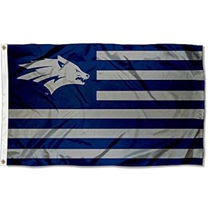 Nevada Wolfpack American and Stripes Nation Flag