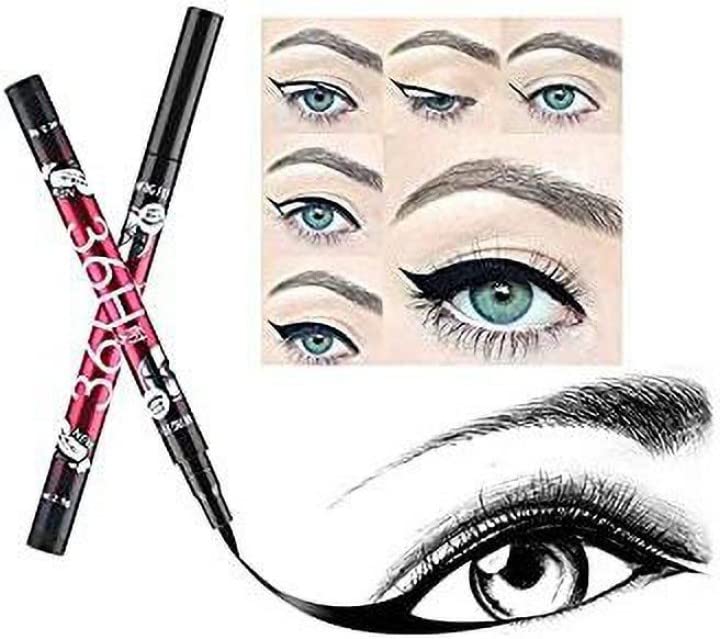 Beauty Heights 36H Precision Waterproof Liquid Pencil Eyeliner Long Lasting Water Resistant Black Shinny Liquid Eye Liner Combo Pack of 12 (Deep Black, 12 Piece's) Matte &... - Image 5