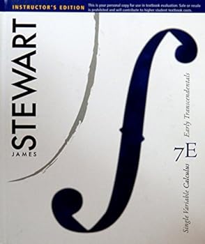 Hardcover Single Variable Calculus: Early Transcendentals Instructor's Edition 7th edition Book