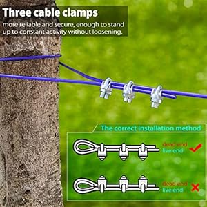   Patented-Heavy-Duty-Dog-Tie-Out-Trolley-System-Dog-Zipline-for-Two-Dogs-Up-to-250lb-100ft-Dog-Runner-Cable-10ft-Dog-Run-with-4-Patented-Stoppers-for-Yard-Camping-Outdoor