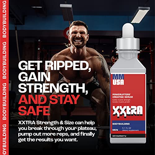 Image of MMUSA XXTRA Pre-Workout for Bodybuilding, Crossfit, Powerlifting & Sports. Instant Energy, Power, Stamina, Intensity, Strength. Stable, Fast-Absorbing Creatine, Build Lean Muscle Mass. Grape Flavor.