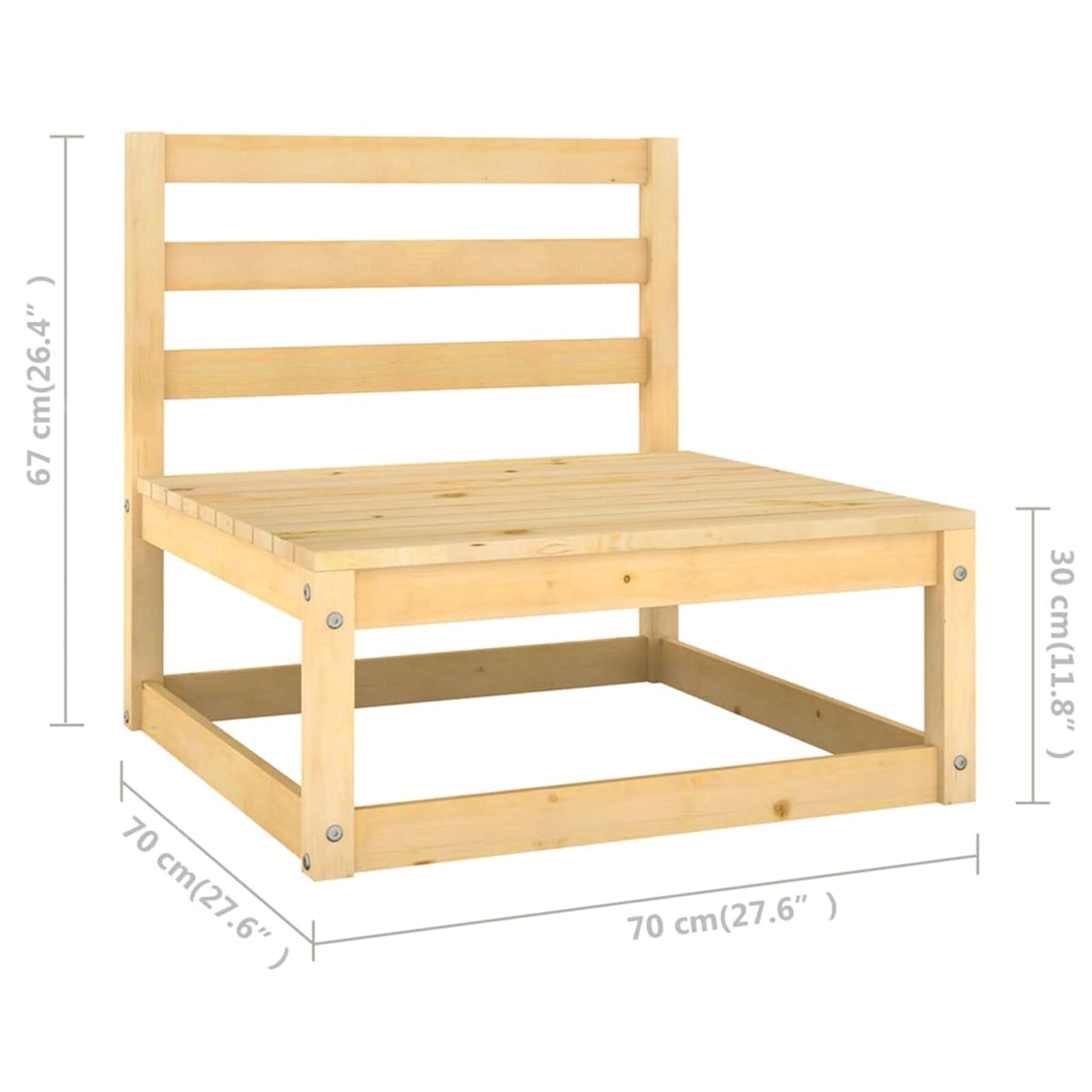 LAPOOH Zestaw mebli ogrodowych 8 sztuk i poduszek, zestaw ogrodowy, zestaw ogrodowy, meble na taras zewnętrzny, zestaw mebli ogrodowych, sofa do ogrodu na taras, lite drewno sosnowe