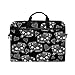 Produktbild Ahomy 14-14,5 Zoll Laptoptasche, Schwarz und Weiß, Osterhasen-Herz, Leinenstoff, Laptoptasche, Bussiness Handtasche mit Schultergurt für Damen und Herren