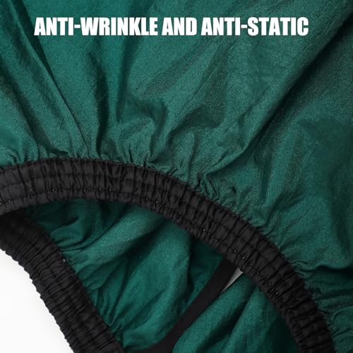 Capa impermeable para peluquería PRETYZOOM Verde con mangas miniatura 5