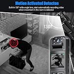 Mini Body Camera with 64GB High-Spec SD Card【1.4'' Color Screen】, Bodycam, FHD 1080P Body Cam, 180° Rotating Lens, Night Vision, Motion Detection, Large Battery, Camcorder for Police/Cycling/Travel