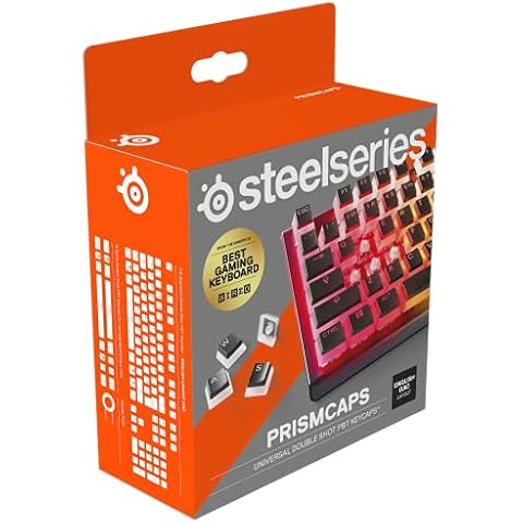 SteelSeries PrismCaps - Double-Shot-Tastenset mit „Pudding“-Optik Cover