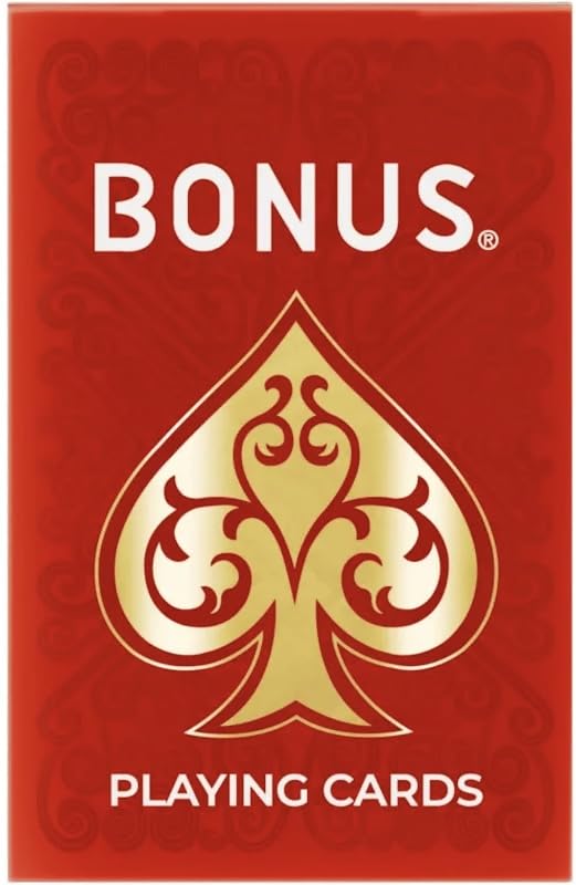 Image of Bonus Premium Playing Cards Deck | Assorted Colours | Assured Cash Back Upto Rs.75 | Card Set with Jokers • Smooth Shuffle • Durable Finish for Poker, Rummy, Bridge, Family Game Nights