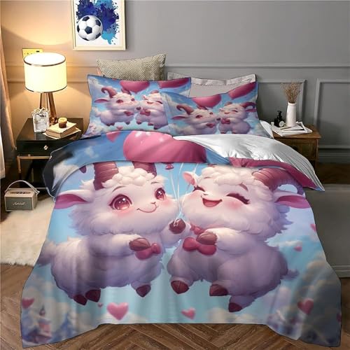 Housse de couette chat noir hypoallergique lit double sans pli - 6
