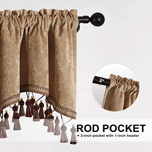 Elkca XNES-SHAPE Double-Sided Chenille Scalloped Valance thumb #1