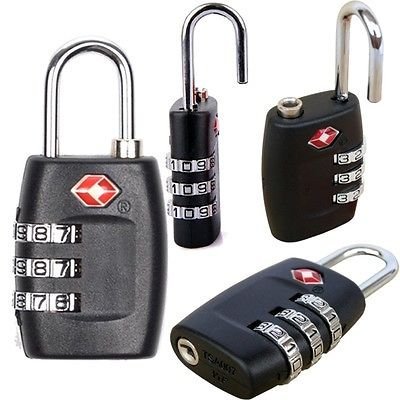 New-2-Pieces-Security-Padlock-3-dial-Combination-Travel-Suitcase-Luggage-Bag-Code-Lock-Black-Colour-iNculded-Free-Cleaning-Cloth