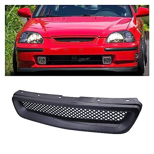 Rejilla frontal de ABS para Civic 96-98 con diseño de malla resistente 2