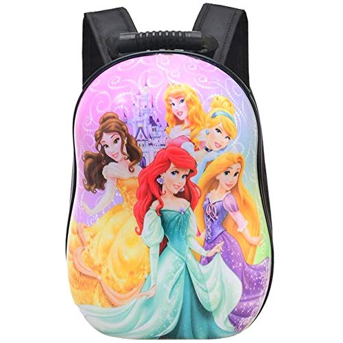 Ds PARADISE Cartoon Print Pink Princess Hard Shell School Bag/Picnic Bag/for ids Boys and Girls