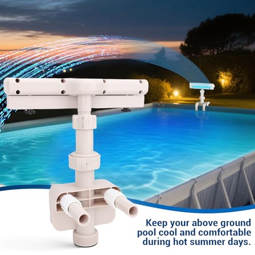 Cascada LED para piscina sobre suelo y spray 360 de decoración exterior 5