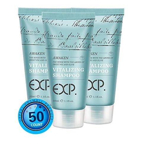 OPPEAL EXP Vitalizing Shampoo 1.05 Oz Mini Tube for Use in Hotel/Vacation Rental/Guest Room - Deeply Cleanning, Jasmine Scent - All Hair Types - 50 Packs Cover