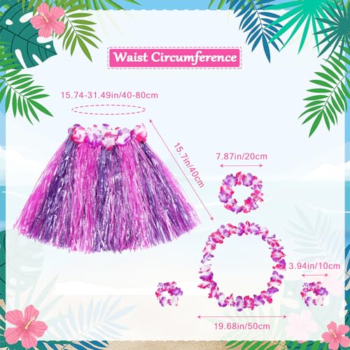 Disfraz Infantil Falda Hawaiana con Accesorios miniatura 2