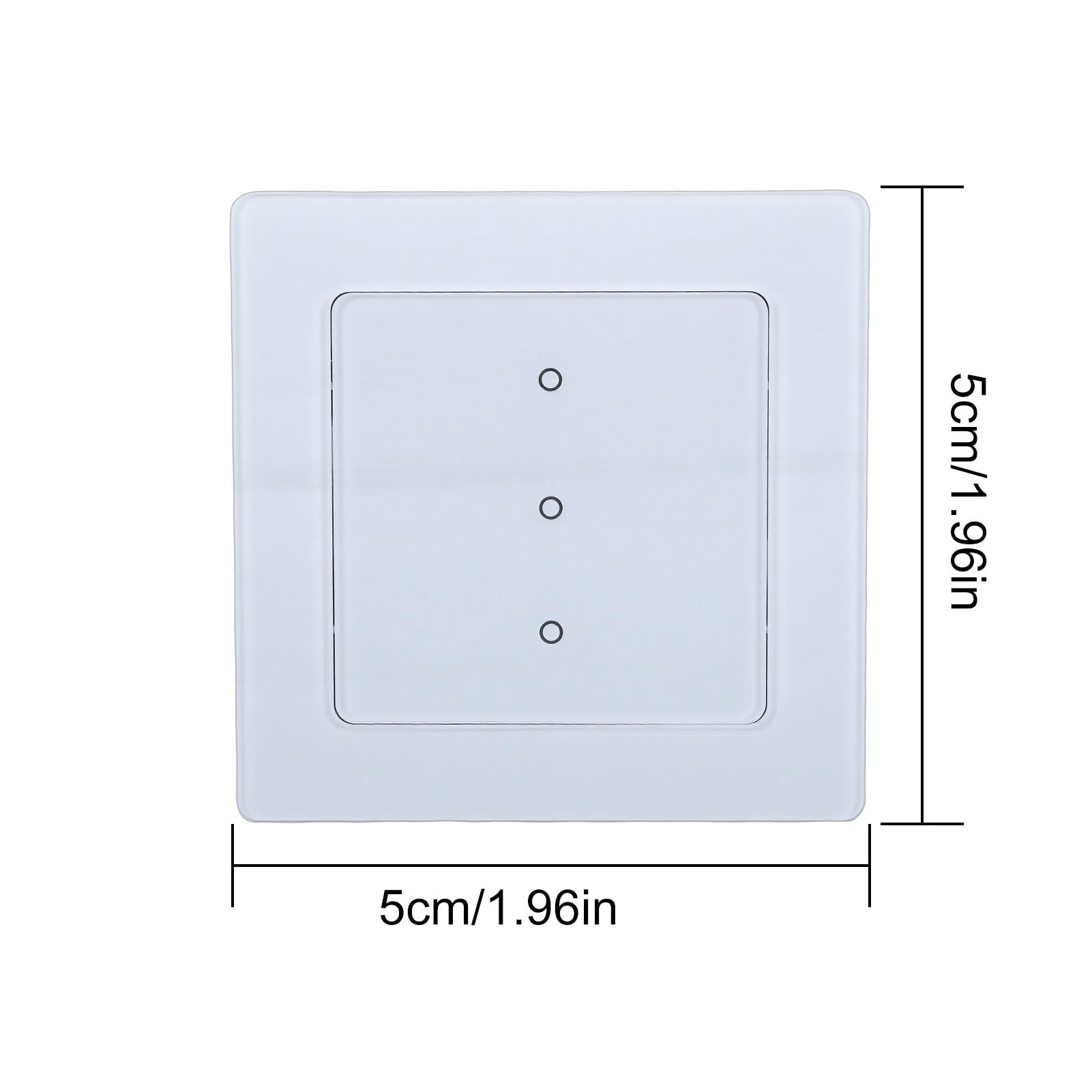 Interruptor de Luz WiFi Inteligente, Interruptor de Control Remoto, de Pantalla LED de Cristal Táctil Inalámbrico con Control de Voz de la Aplicación Smart Life TY, Ideal para
