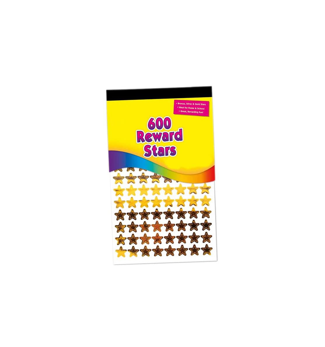 Vsorce4u 600 x Bronze Silver & Gold Colour Self Adhesive Reward Stars Stickers Shiny Reward Stars Foil Star Sticker Sheets for Card Making, Scrapbooking Art & Craft