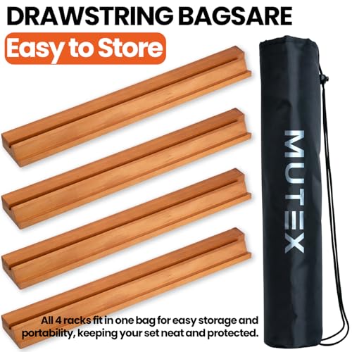 Set 4 Racks de Madera Cereza para Mahjong 17.5 Pulgadas miniatura 7
