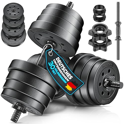 RE:SPORT 2er Hanteln Set verstellbar 15/20/30/40 kg | Hantelset...