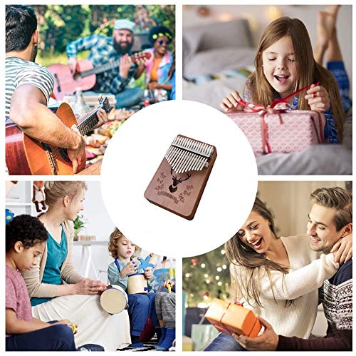 SANMONK Kalimba – 17 touches – Piano en bois massif – Pour enfants et adultes – Idée cadeau de Noël - Les Beatles, Paul McCartney, John Lennon, RIngo Starr, George Harrison SANMONK Kalimba - 17 touches - Piano en bois massif - Pour enfants et adultes - Idée cadeau de Noël – Image 7