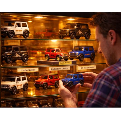 Image of Mini Style Die Cast Metal White SUV Toy Car 1:64 Scale Collectible Off Road Adventure Vehicle Model for Kids Play Display Premium Miniature Car Gift Durable Metal Body Realistic SUV Model Toy