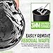 Silicone Bucket Liner 5 Gallon with Measurement Marks – Reusable Silicone Mixing Bucket Accessories for Concrete, Grout, Thinset, Paint – Durable, Easy to Clean, Fits Standard 5 Gallon Buckets, Black