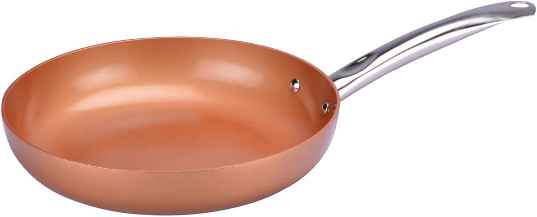 Copper Kitchen Fry Pan - The Revolutionary Copper Fry Pan, Anti-Scratch and Food Does not Stick to The Surface!