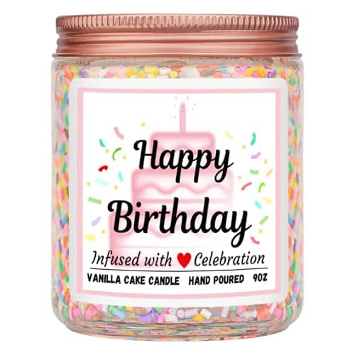 Homsolver Birthday Candles Gifts for Daughter Sister