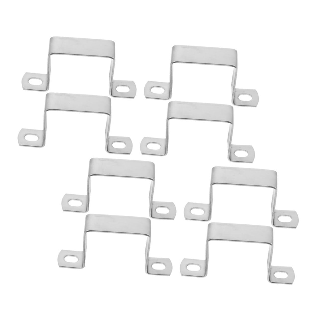 OSALADI Pièces Boucle Tube Carré Collier De Serrage En Forme De u Collier De Serrage Pour Tube Carré Clip De De Tension Tu Parenthèse Serrer Porte-clips Silver Acier Inoxydable 304
