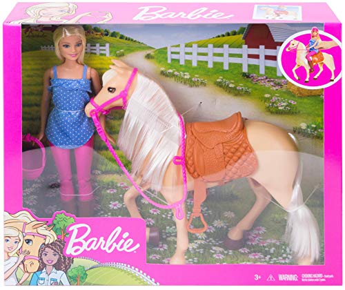Barbie Muñeca con caballo de juguete +3 años (Mattel FXH13)