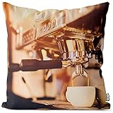 VOID Espresso Kaffee Maschine Kissenbezug Kissenhülle Sofakissen Kissen Deko Outdoor-Kissen Dekokissen, Kissen Größe:40 x 40 cm