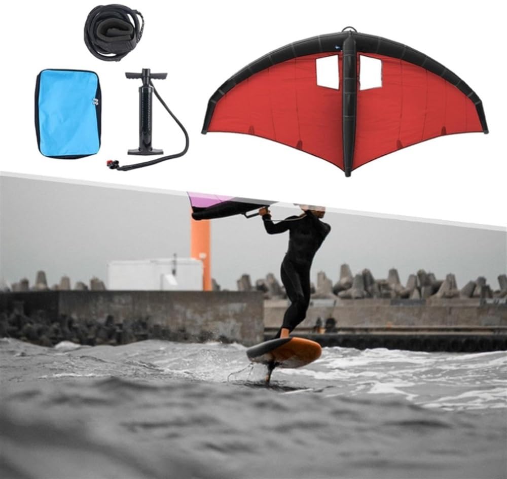 Aufblasbarer Surfflügel, Windflügelfolie, Kitesurfen, aufblasbares Flügelsurfen, Handfolienflügeldrachen, für Windflügel, Schneeski, Surfen, Wasserspiel