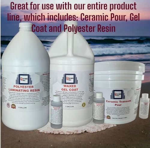 Polymer World PRFG5-10Y 1 Gal Polyester Resin With Rolled .75X50X5 Yard Chopped Strand Mat, Fiberglass Kit thumb #6