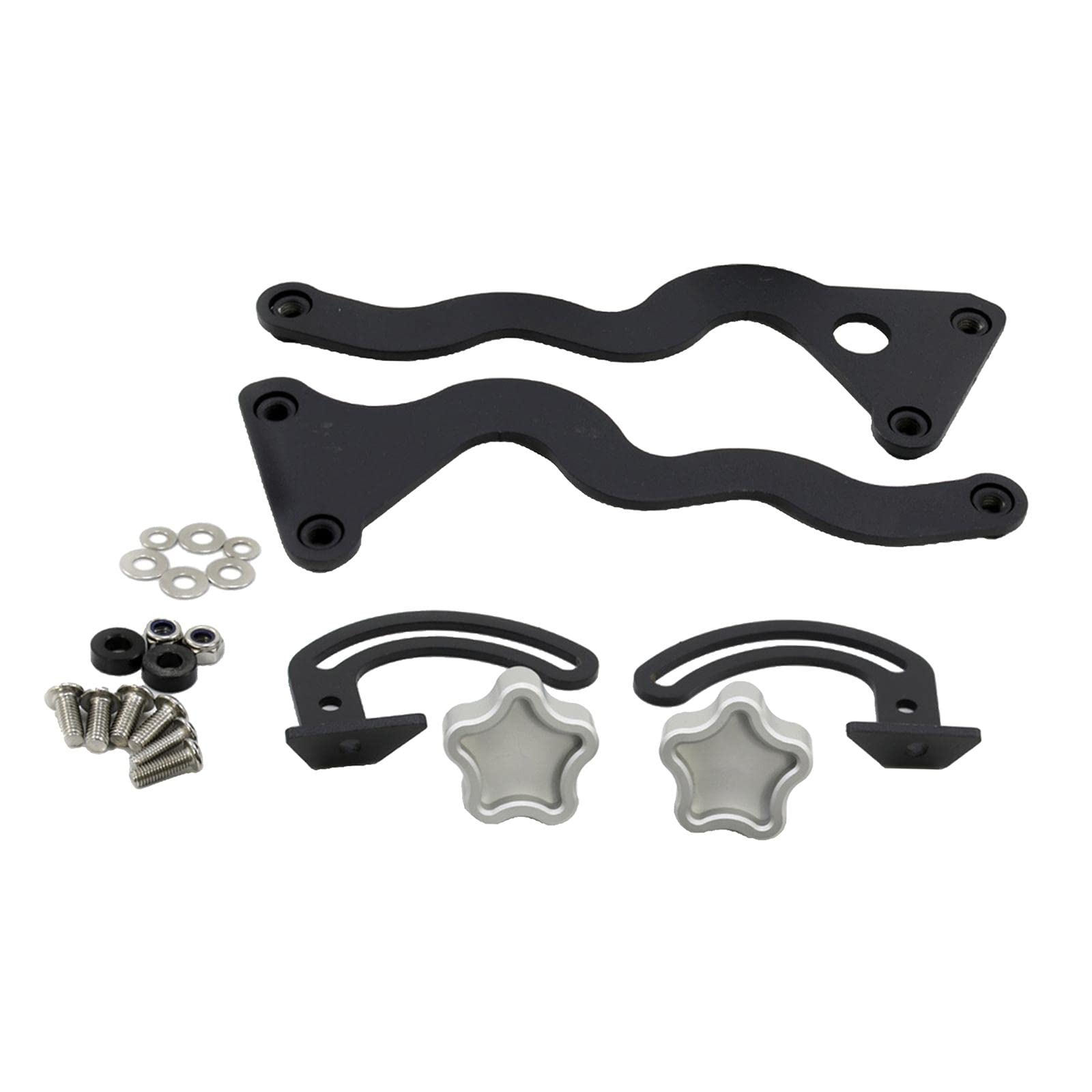 SAZ DEKOR Motorcycle Windshield Bracket for BMW R1200GS R1250GS ADV 2014-2019 Silver